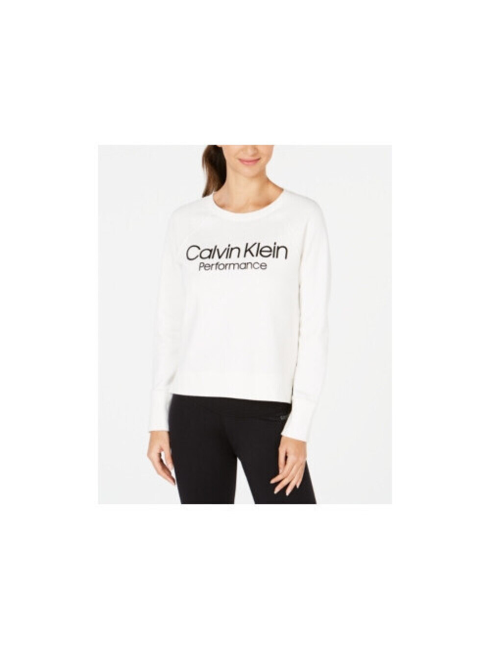 Calvin Klein Womens Activewear Performance Logo Sweatshirt Size XL
